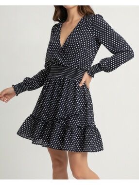 mirror dot matte-jersey crossover dress MICHAEL Michael Kors | Dresses | Mirror Dot Mattejersey Crossover Dress